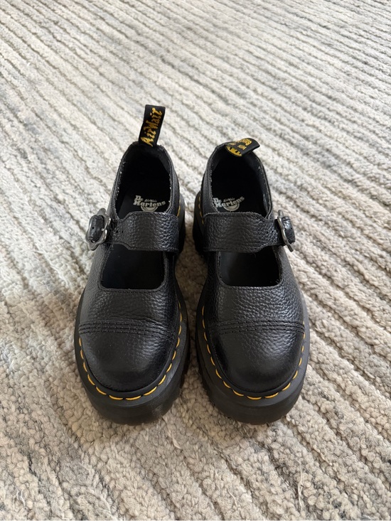 Dr. Martens Shoes - Dr. Martens Addina Flower Platform Loafers